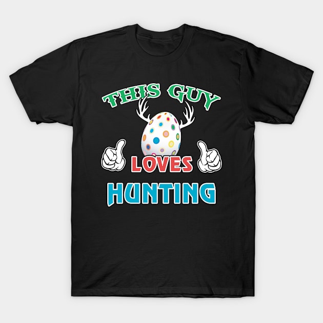 This Guy Loves Hunting T-Shirt by adik